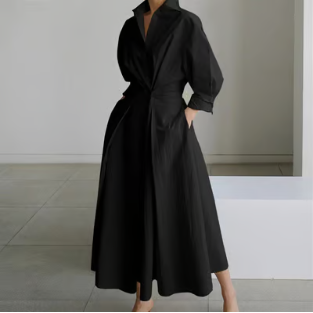 Chelsea | Lapel Wrap Maxi Dress