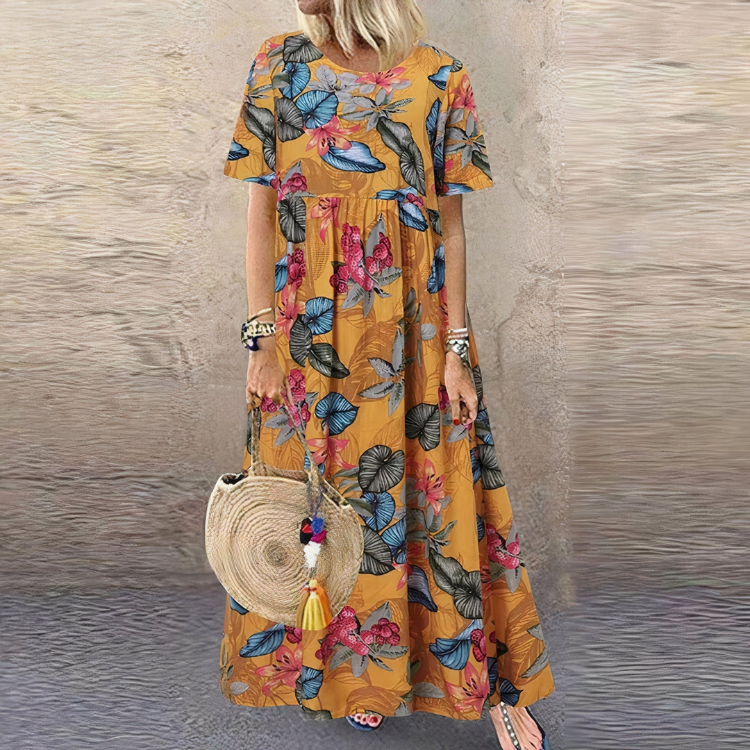 Jenna | Vibrant Floral Maxi Dress