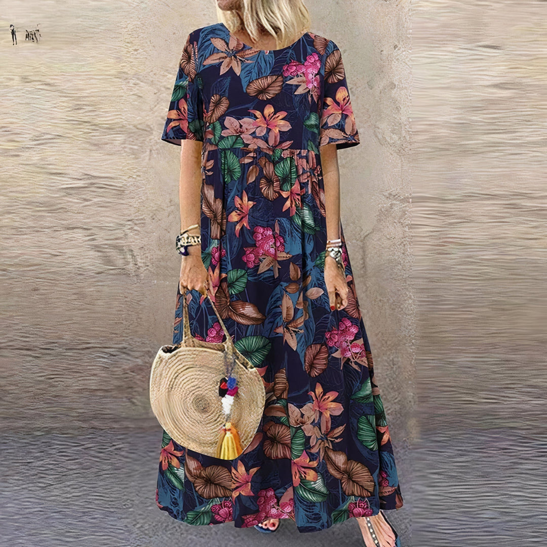 Jenna | Vibrant Floral Maxi Dress