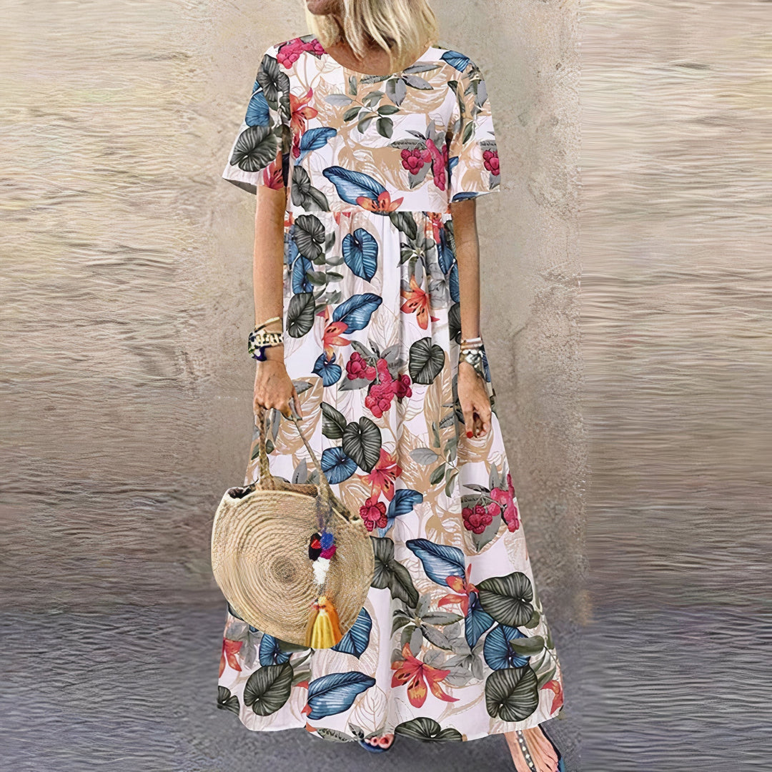 Jenna | Vibrant Floral Maxi Dress