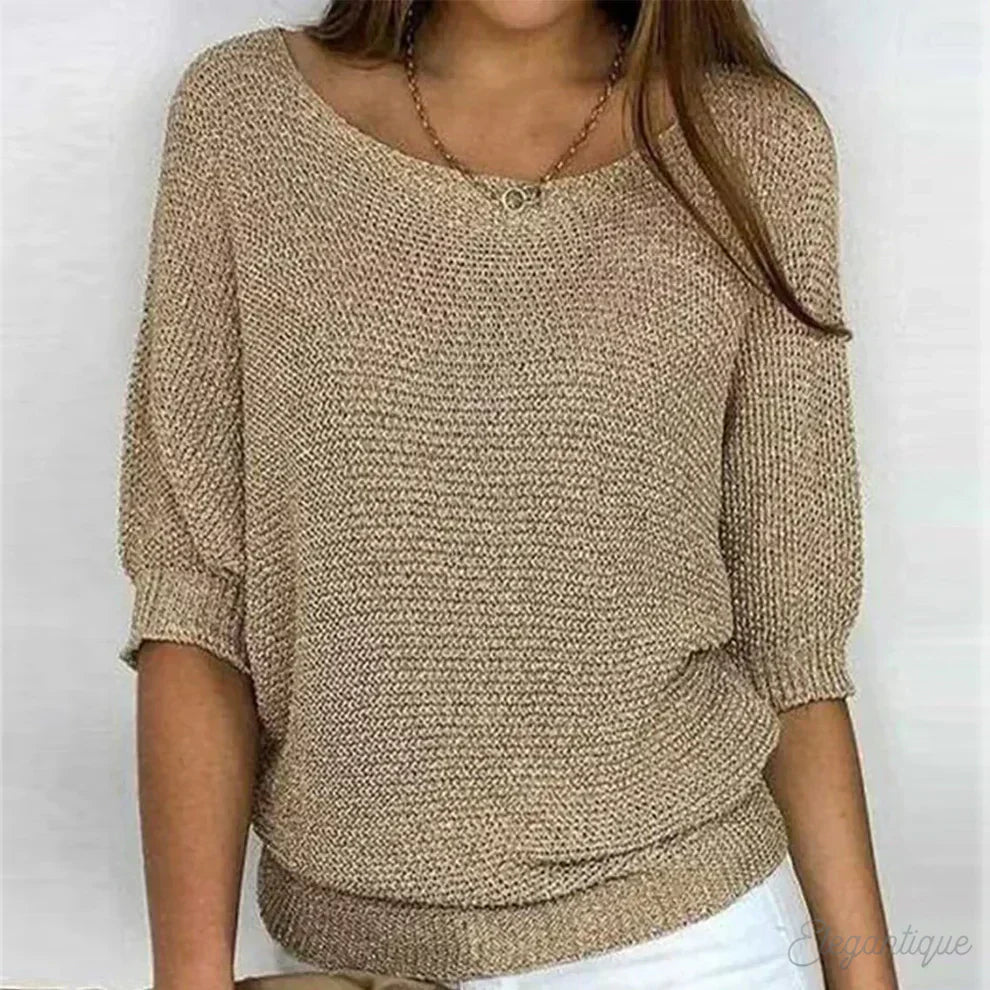 Alana- Cozy Chic Loose-Knit Sweater